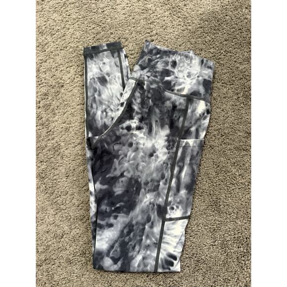 Zyia Michaelangelo Marble Light-N-Tight Hi-Rise 7/8 Leggings Size 4 Small EUC - Picture 1 of 7